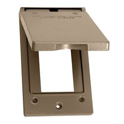 BWF 511VAB-1 Cover, 4-9/16 in L, 2-13/16 in W, Metal, Bronze, Powder-Coated 