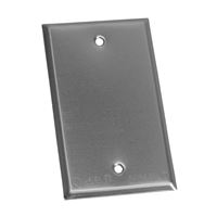BWF 711-1 Cover, 4-9/16 in L, 2-13/16 in W, Steel, Gray, Powder-Coated 