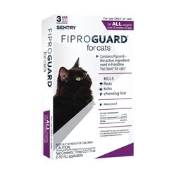 SENTRY Fiproguard 02954 Flea and Tick Squeeze-On, Liquid, 3 Count 