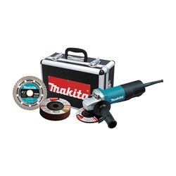 Makita 9557PBX1 Angle Grinder, 7.5 A, 4-1/2 in Dia Wheel, 11,000 rpm Speed 