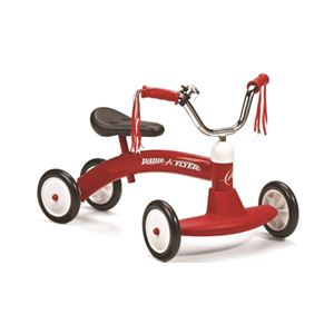 Radio Flyer 20 Tricycle, 1 to 3 years, Steel Frame, 5-1/2 in Front Wheel, Red, Pack of 2