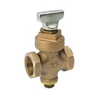 Southland 105-903NL Stop and Drain Valve, 1/2 in Connection, FPT x FPT, Bronze Body 
