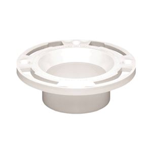 Oatey 43503 Closet Flange, 3, 4 in Connection, PVC, White, For: Most Toilets