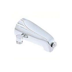 DELTA 1079160PK Diverter Tub Spout, 5-1/4 in Connection, Threaded, Chrome Plated 