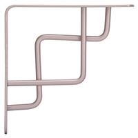 ProSource SB-025PS Contemporary and Decorative Shelf Bracket, 132 lb/Pair, 6-1/8 in L, 6-1/8 in H, Steel 