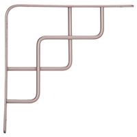 ProSource SB-035PS Contemporary and Decorative Shelf Bracket, 220 lb/Pair, 8 in L, 8 in H, Steel, Satin Nickel 