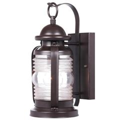 Westinghouse Weatherby Series 6230100 Wall Lantern, 120 V, Incandescent Lamp, Steel Fixture, Weathered Bronze Fixture 
