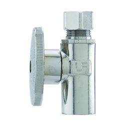 Plumb Pak PP61-1PCLF Shut-Off Valve, 1/2 x 1/2 in Connection, Sweat x Compression, Brass Body 