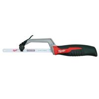 Milwaukee 48-22-0012 Compact Hacksaw, 10 in L Blade, 14 TPI, Comfort-Grip Handle, Rubber Handle 