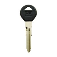 Hy-Ko 12005MZ27 Automotive Key Blank, Brass/Plastic, Nickel, For: Mazda Vehicle Locks, Pack of 5 