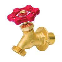 B & K 108-503HC Sillcock Valve, 1/2 x 3/4 in Connection, Sweat x Male Hose, 125 psi Pressure, Brass Body 