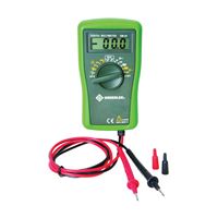 Greenlee DM-25 Multimeter, Digital Display, Functions: AC Voltage, DC Voltage, Resistance 