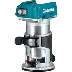 Makita XTR01Z Compact Router, 18 V, 10,000 to 30,000 rpm Spindle 