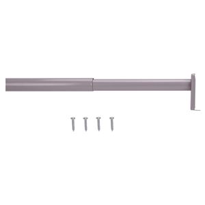 Prosource 21012ZCX-PS Adjustable Closet Rod, 18 to 30 in L, Steel, Silver