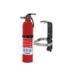 First Alert HOME1 Fire Extinguisher, 2.5 lb, Mono Ammonium Phosphate, 1-A:10-B:C Class, Pack of 4 