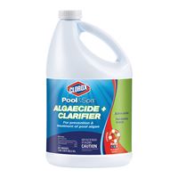 Clorox 42128CLX Algaecide and Clarifier, Liquid, Mild, 128 oz 4 Pack 
