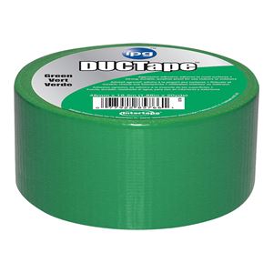 IPG 6720GRN Duct Tape, 20 yd L, 1.88 in W, Polyethylene-Coated Cloth Backing, Green