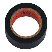 ProSource W501D Electrical Tape, 30 ft L, 0.75 in W, PVC Backing, Black 18 Pack 