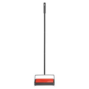 BISSELL Refresh 2483 Carpet and Floor Manual Sweeper, 9-1/2 in W Cleaning Path, Orange