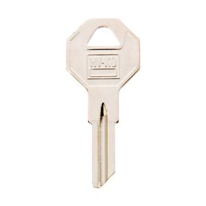 Hy-Ko 11010B2 Key Blank, Brass, Nickel, For: Briggs and Stratton Cabinet, House Locks and Padlocks, Pack of 10