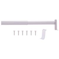 Prosource 21015PHX-PS Adjustable Closet Rod, 72 to 96 in L, Steel 