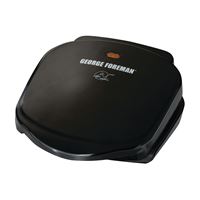 George Foreman GR10B Plate Grill, 120 V, 18 in W Cooking Surface, 18 in D Cooking Surface 