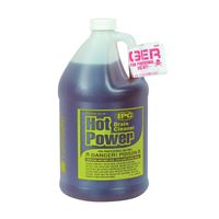 ComStar Hot Power 30-145 Drain Cleaner, Liquid, Amber, Sharp, 1 gal Bottle 4 Pack 