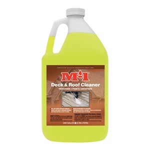 M-1 DRC1G Deck Cleaner, Liquid, Mild, Yellow, 1 gal, Bottle 4 Pack