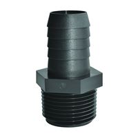 GREEN LEAF A1414P Pipe to Hose Adapter, Straight, Polypropylene, Black 5 Pack 