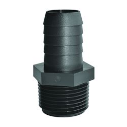 GREEN LEAF A1412P Pipe to Hose Adapter, Straight, Polypropylene, Black 5 Pack 