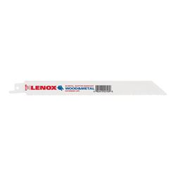 Lenox 22753OSB810R Reciprocating Saw Blade, 3/4 in W, 8 in L, 10 TPI, Cobalt/Steel Cutting Edge, Pack of 50 