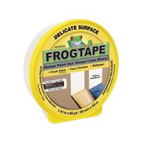 FrogTape 280221 Painting Tape, 60 yd L, 1.41 in W, Yellow 