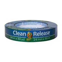 Duck Clean Release 240193 Painters Tape, 60 yd L, 0.94 in W, Blue 