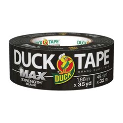 Duck 240867 Duct Tape, 35 yd L, 1.88 in W, Black 