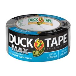 Duck 241635 Duct Tape, 20 yd L, 1.88 in W, Silver 
