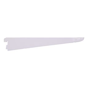 ProSource 25207PHL-PS Dual Track Shelf Bracket, 132 lb/Pair, 11 in L, 2 in H, Steel, White 20 Pack