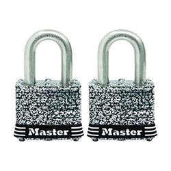 Master Lock 3SSTHC Padlock, Keyed Alike Key, 9/32 in Dia Shackle, 3/4 in H Shackle, Stainless Steel Shackle, Steel Body 
