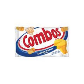 Combos CCCOMBO18 Stuffed Snacks, Cheddar, Cheese Flavor, 1.7 oz Bag, Pack of 18