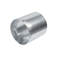 Dundas Jafine FDC4XZW Duct Connector, 4 in Union, Aluminum 