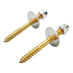 Worldwide Sourcing 24448-3L Screw Set, Brass, For: Use to Attach Toilet to Flange 