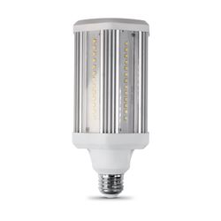 Feit Electric C4000/5K/LEDG2 Daylight LED Yard Light, Corn Cob, 300 W Equivalent, E26 Lamp Base, Dimmable, Clear, Pack of 4 