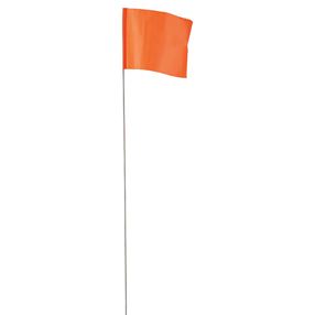Empire 78002 Stake Flag, Orange, 2-1/2 in W Flag, 3-1/2 in H Flag