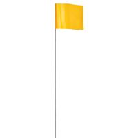 Empire 78004 Stake Flag, Yellow, 2-1/2 in W Flag, 3-1/2 in H Flag 