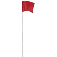 Empire 78007 Stake Flag, Red, 2-1/2 in W Flag, 3-1/2 in H Flag 
