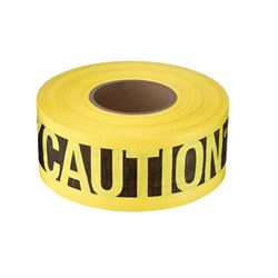 Empire 76-0600 Barricade Tape, 500 ft L, 3 in W, Yellow 