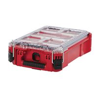 Milwaukee 48-22-8435 Organizer, 75 lb Capacity, 9.72 in L, 15.24 in W, 4.61 in H, 5-Compartment, Plastic, Red 