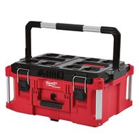 Milwaukee 48-22-8425 Tool Box, 100 lb, Polymer, Red, 22.1 in L x 16.1 in W x 11.3 in H Outside 