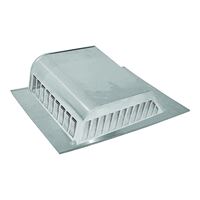 Lomanco LomanCool 750 Static Roof Vent, 16 in OAW, 50 sq-in Net Free Ventilating Area, Aluminum, Mill, Pack of 6 