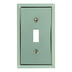 Amerelle 161T Wallplate, 4-15/16 in L, 2-7/8 in W, 1 -Gang, Steel, Polished Chrome 