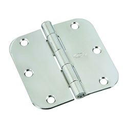 National Hardware N830-179 Door Hinge, Steel, Polished Chrome, Non-Rising, Removable Pin, Full-Mortise Mounting, 50 lb 